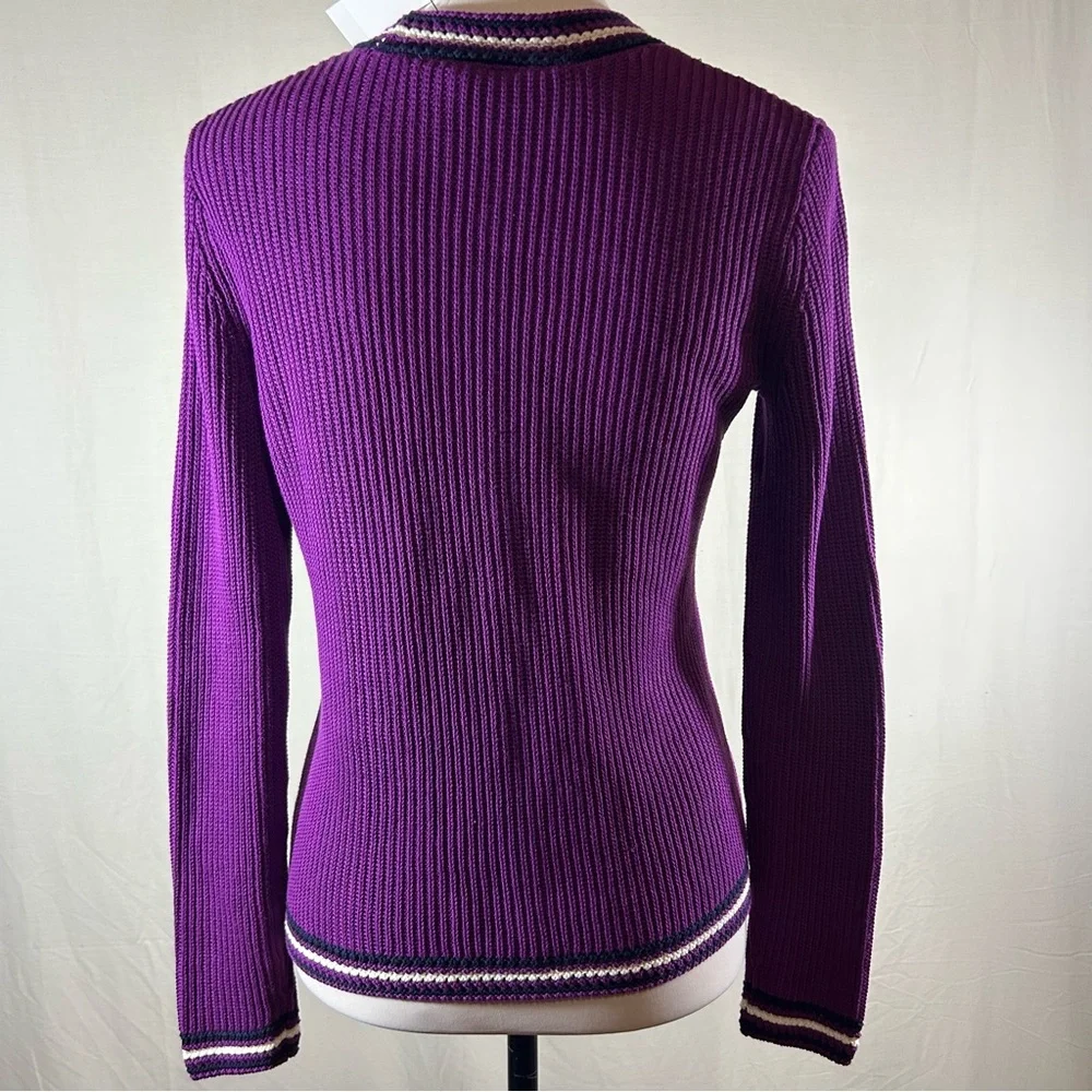 Talbots V-NECK CARDIGAN - TEXTURE
STRIPE - Picture 15 of 16